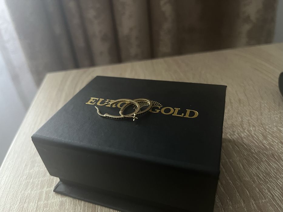 Cercei aur galben 14K - 1,86 grame - (PRET NEGOCIABIL)