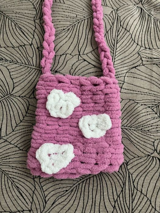 вязанная сумка ручная работа