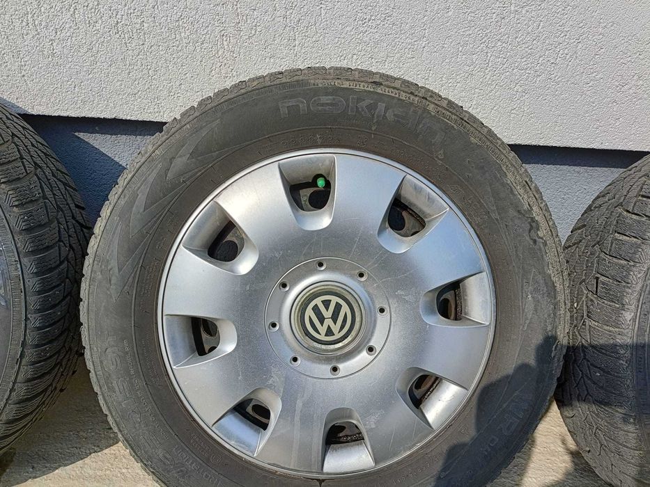 Jante de tabla R15 cu 4 cauciucuri de iarna, Skoda Octavia, Jetta
