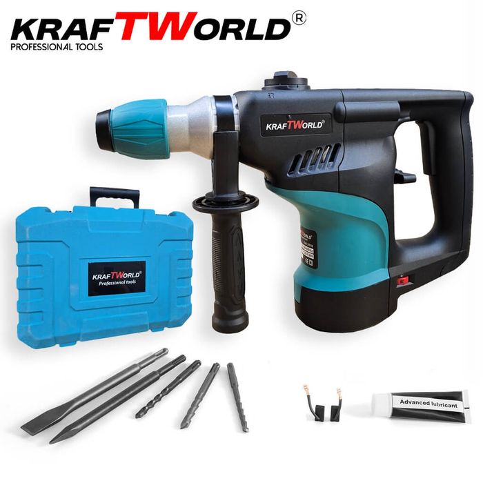 Мощен Ударен Къртач 2000W 5.5J KraftWorld за Тежки Задачи