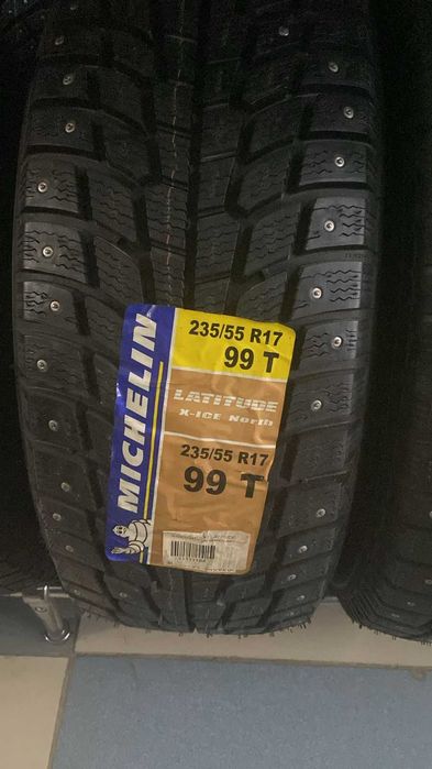 Резина 17 235/55, автошины, Зима-шипы, новые