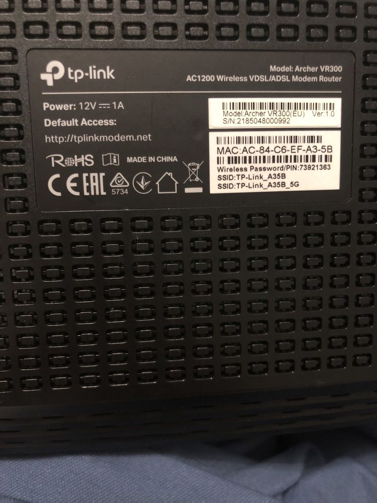 Продам wifi tp-link Archer VR300 AC1200 5 G
