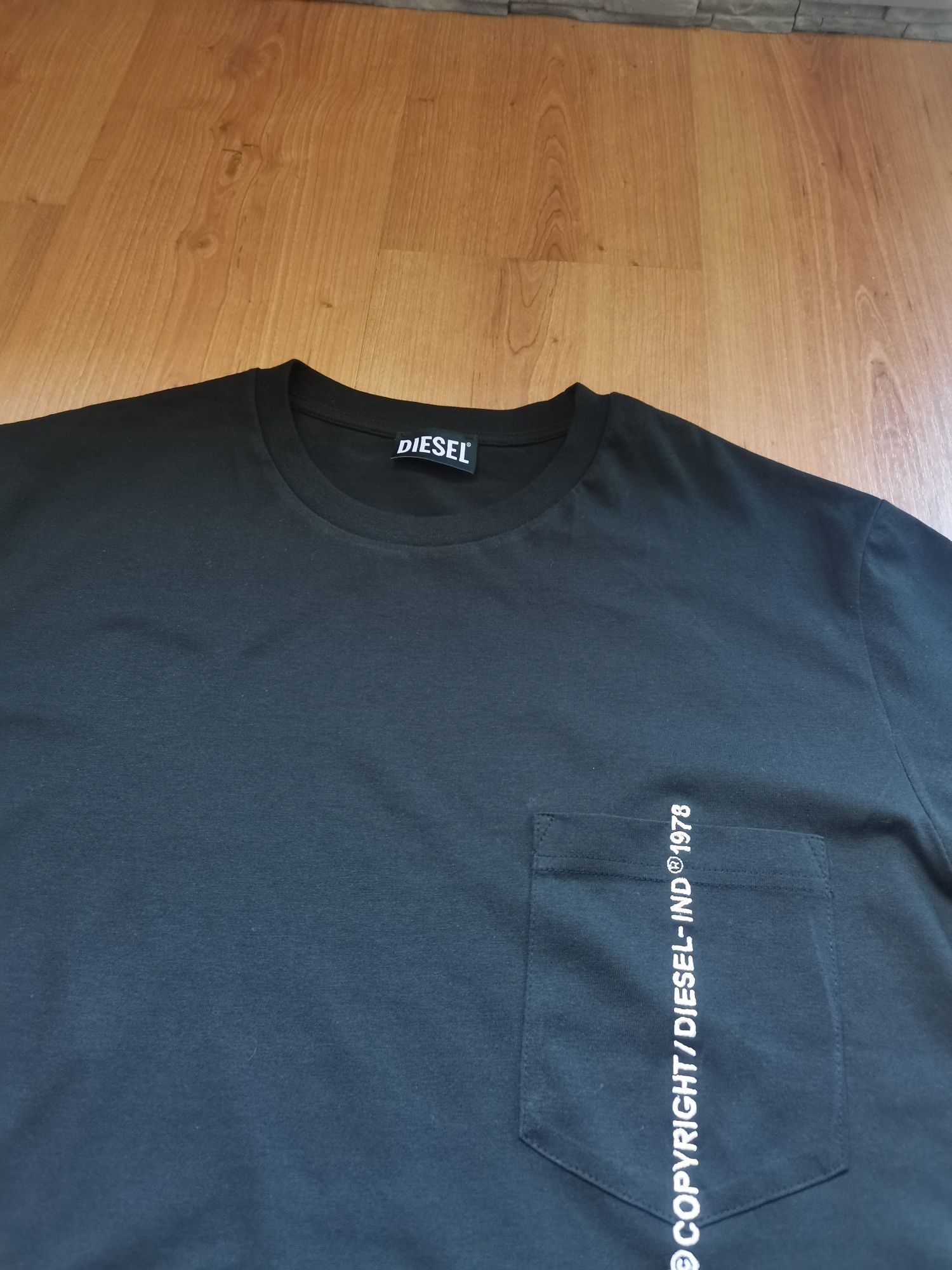 Черна тениска DIESEL T-Rubin