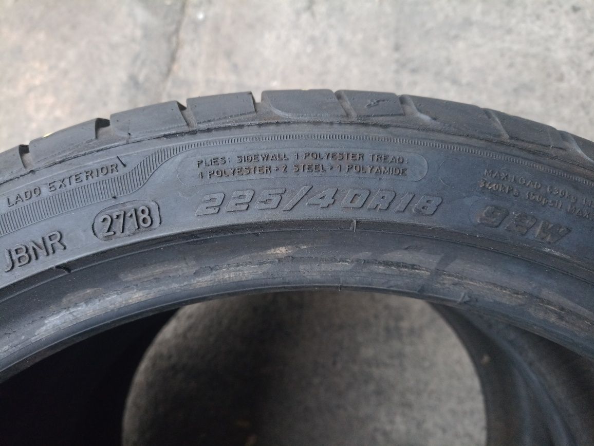 4 anvelope RunFlat de vara Goodyear 2x245/35 R18 2x225/40 R18