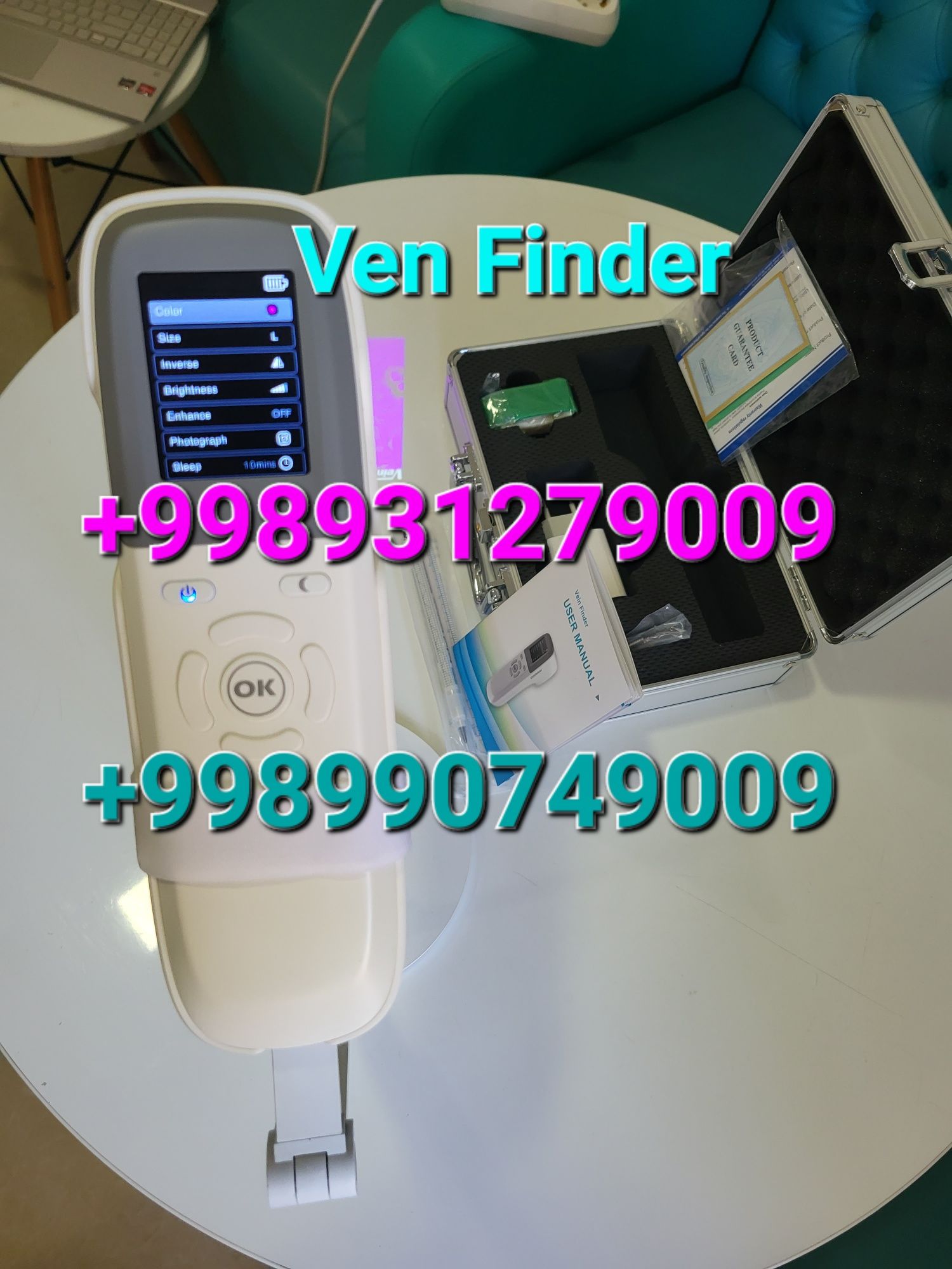 Веновизор.  VENOVIZOR.  Vena qon tomir topuvchi