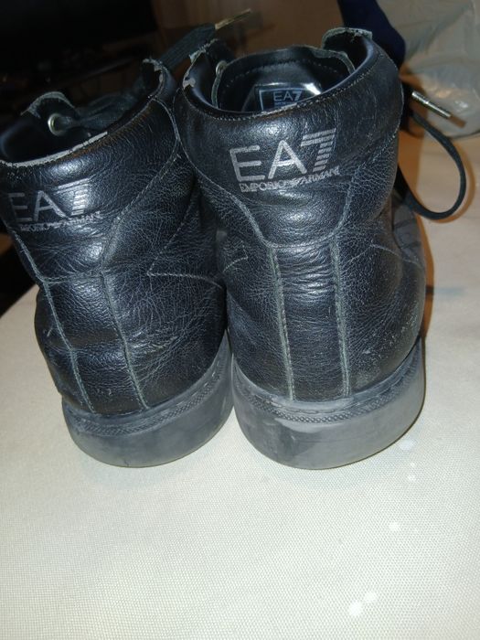 Мъжки  зимни боти от естествена кожа, EA7