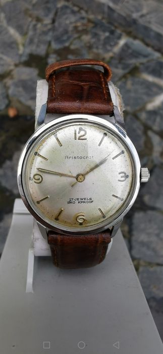 Ceas Aristocrat - Int.Manuala-Otel-34 mm-Funcționează Excelent!