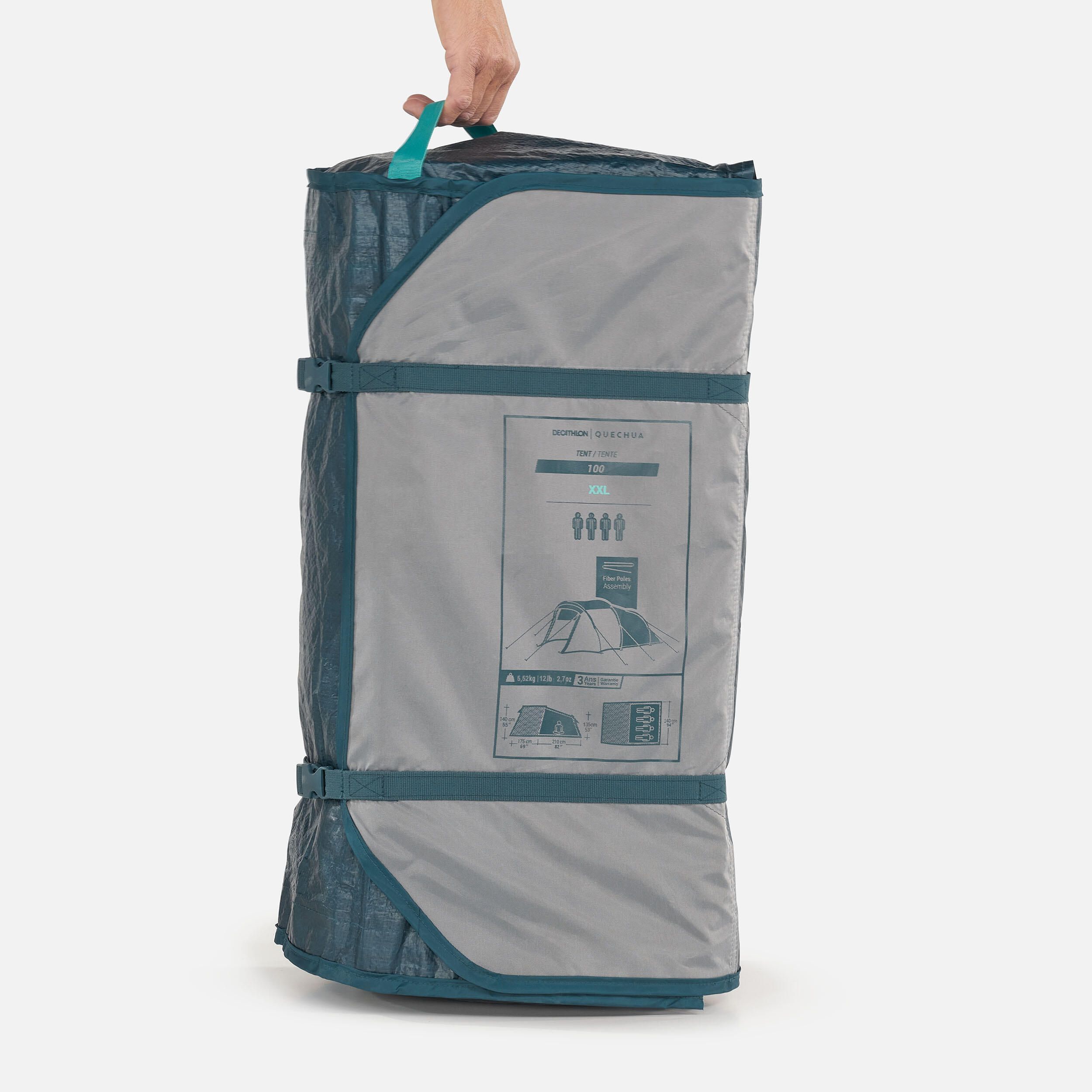 Cort Camping Mh100 Xxl 4 Persoane - produs resigilat (nou) Decathlon