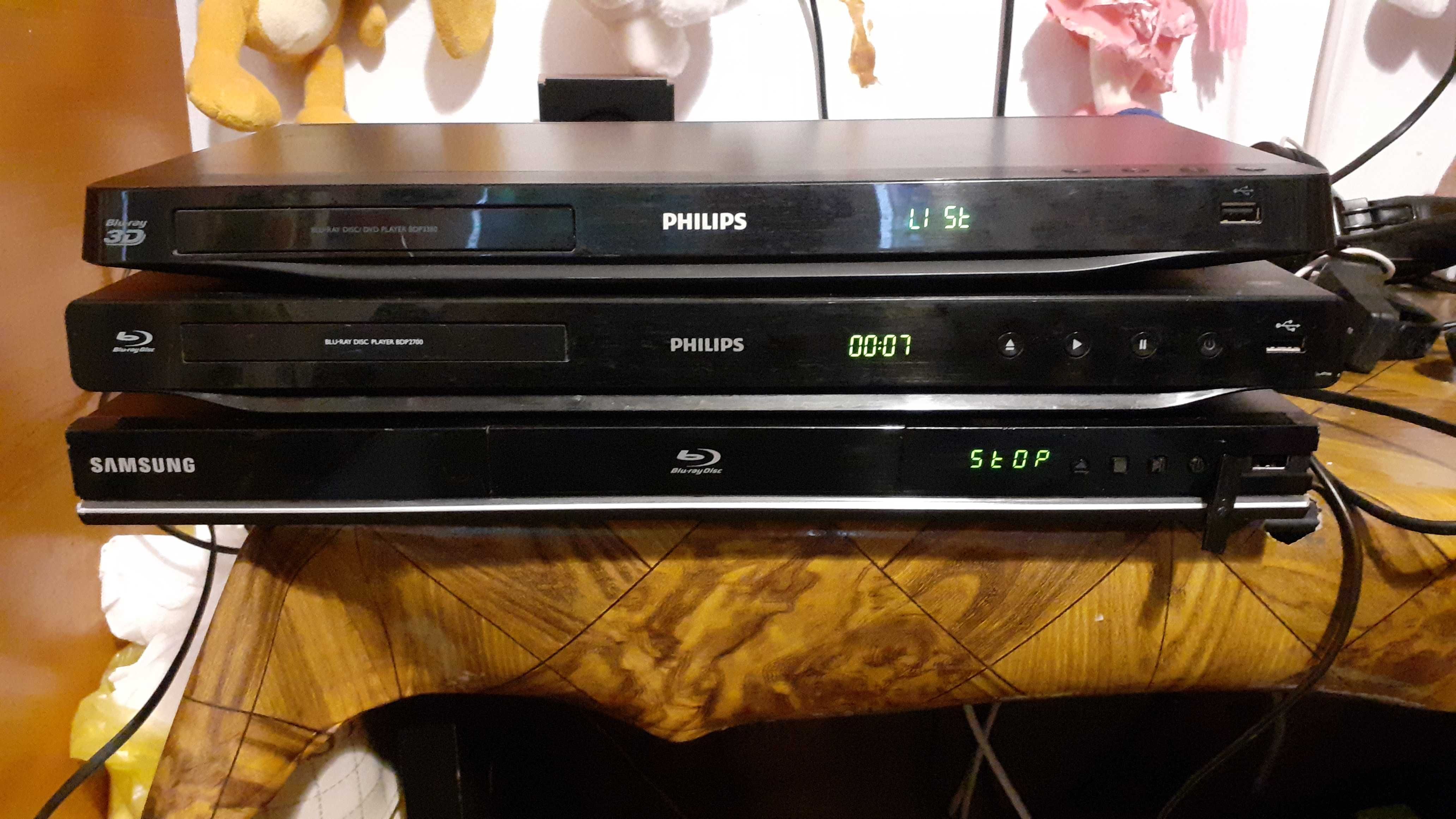 DVD BLURAY 3D PHILIPS  2BUC , 1 DVD SAMSUNG Perfect fuctionale toate 3