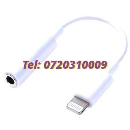 Cablu Adaptor Jack Audio 35mm I Phone 7  7 Plus  8  8 Plus X