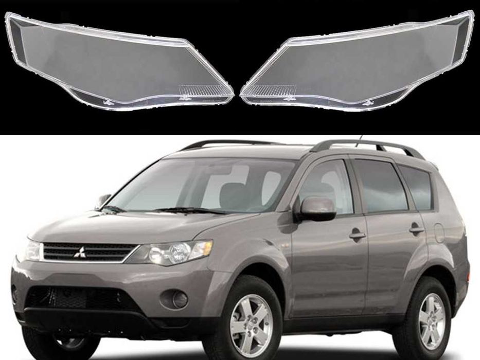 Стъкла за фарове на Mitsubishi Outlander 2 (2006-2010)  555