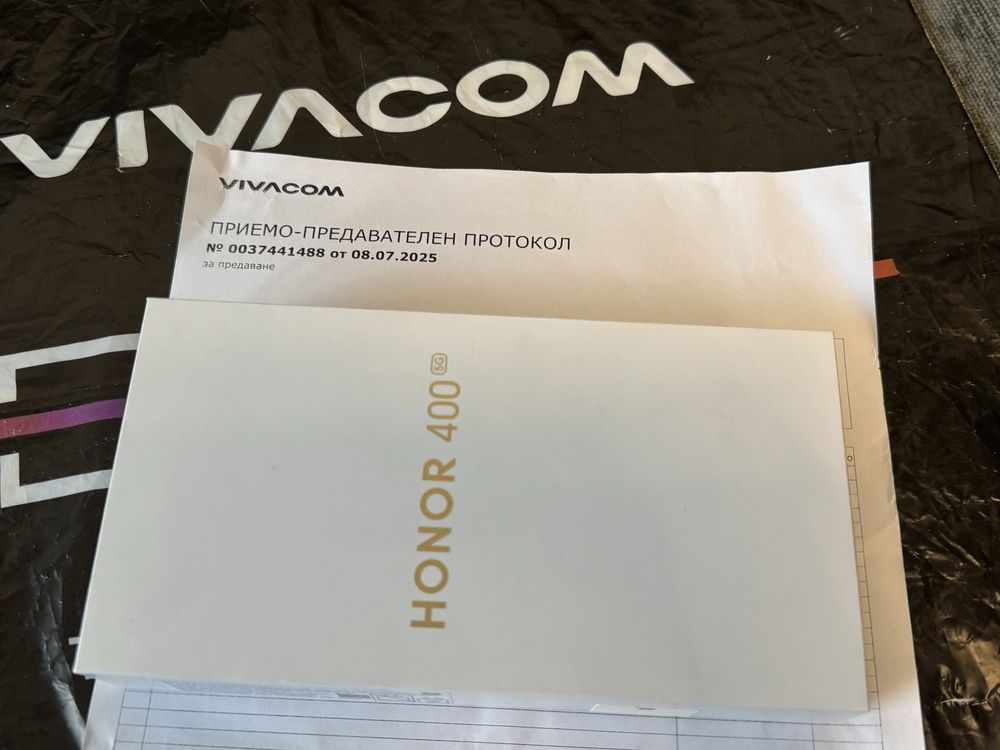 ***ЗАПЕЧАТАН 512GB Honor 400 12GB 5G Гаранция Vivacom 2026 Black / Чер