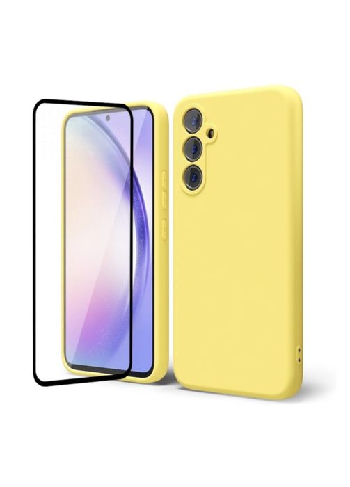 Husa Alcantara Inter +Folie Sticla Samsung A34/A33/A13/A05/A06/A16/A17