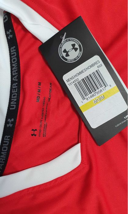 Tricou barbati rosu Under Armour 1314552-602 Challenger II marimea M