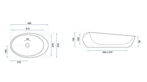 Мивка тип Купа + черен смесител