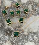 Set Van Cleef Verde Malachit cu Auriu