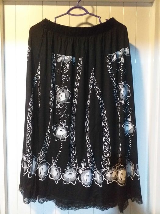 Fustă lungă bumbac și vâscoză