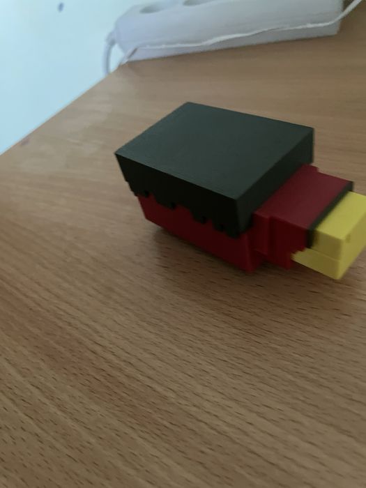 Майнкрафт нюхач 3 д принтере напечатан