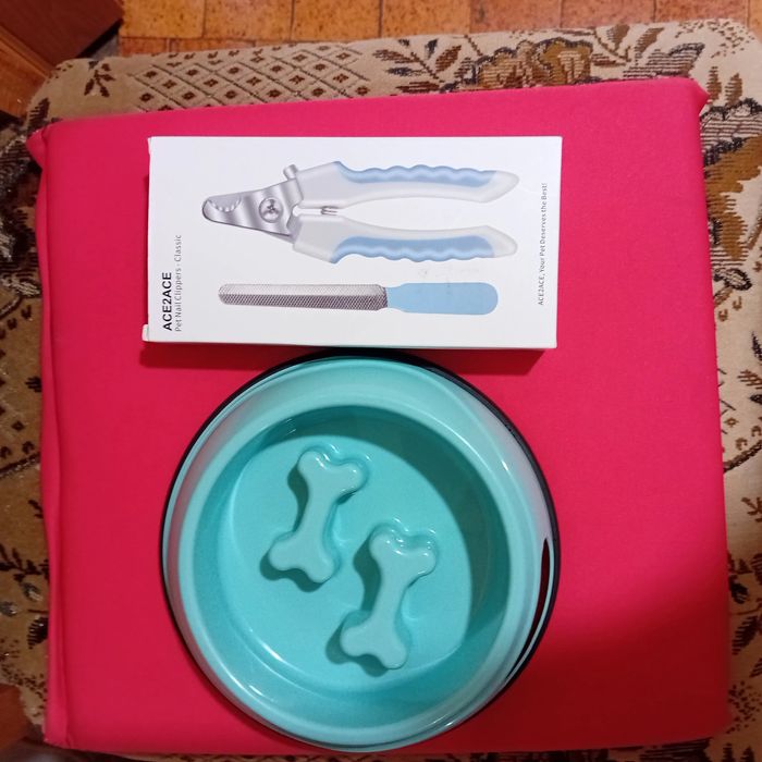 Foarfeca+pila unghii catei și bol