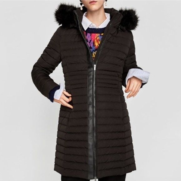 Geaca Zara - Parka cu puf