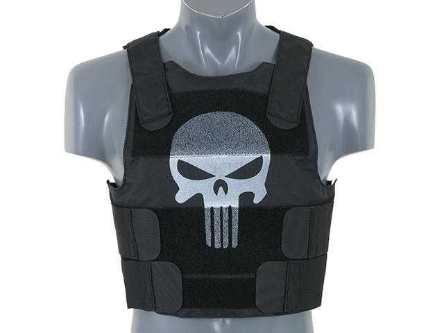 Vesta Tactica Protectie SKULL PUNISHER  Body Armor Black [8FIELDS]