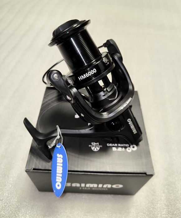 Mulineta SAIMINO HM6000 cu tambur LongCast 12+1 Rulmenți NEW 2025