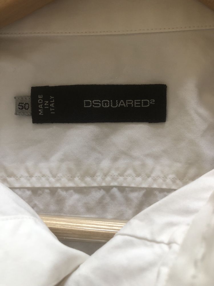 La Martina и Dsquared2 Мъжка Бяла Риза Размер M / L