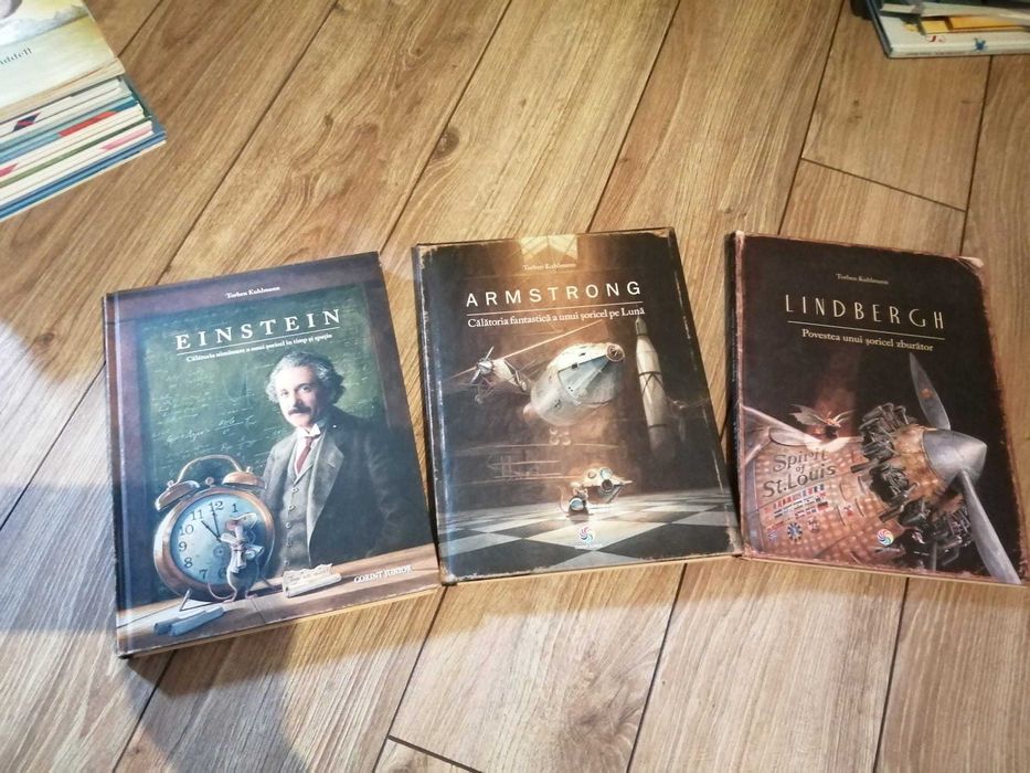 Colectie carti pentru copii, Einstein, Armstrong, Lindbergh