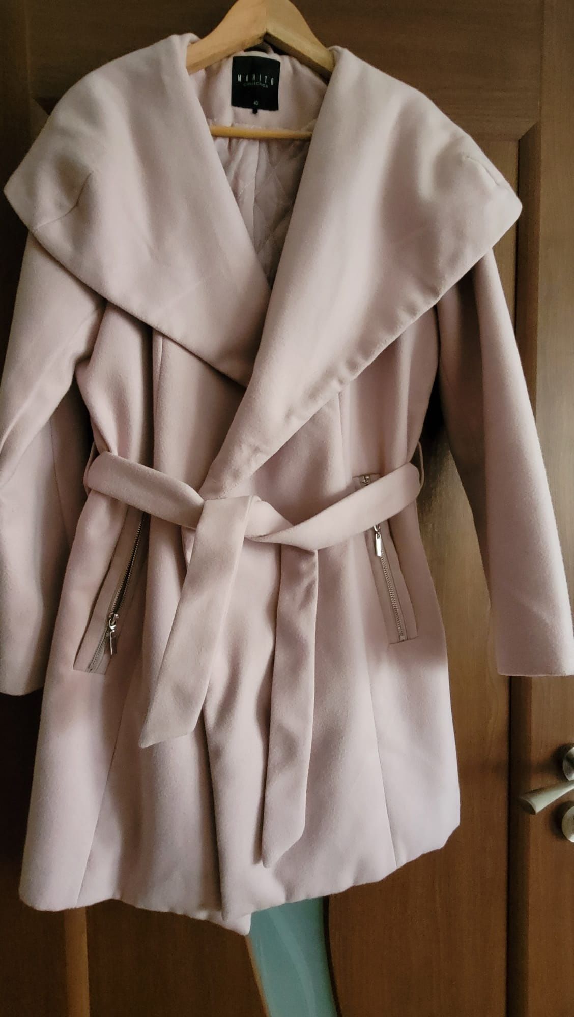Palton MOHITO roz pudra