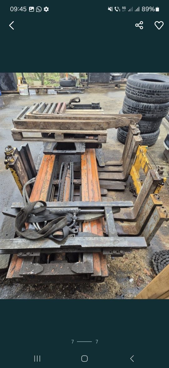 Placă centrala suport furci 100 120cm