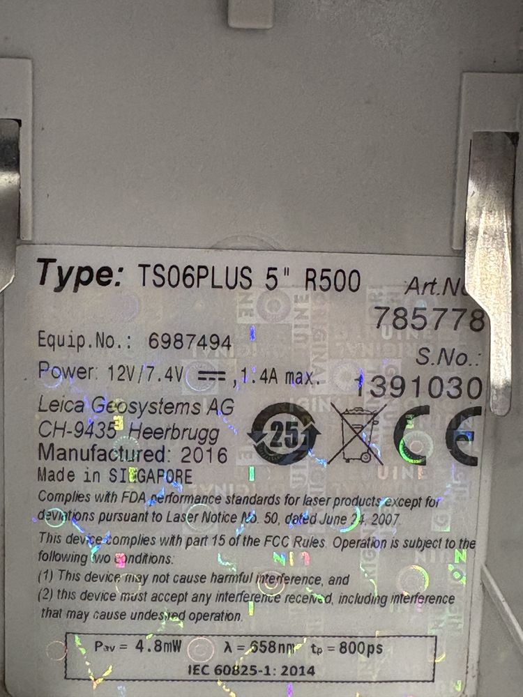 Leica TS 06 Plus R500 Statie Totala fabricatie 2016