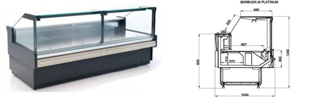 Нови щандови хладилни витрини налични на склад