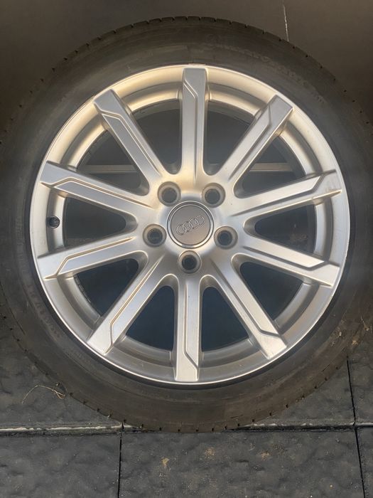 Jante originale Audi 17" cu cauciucuri Continental 2016/2015