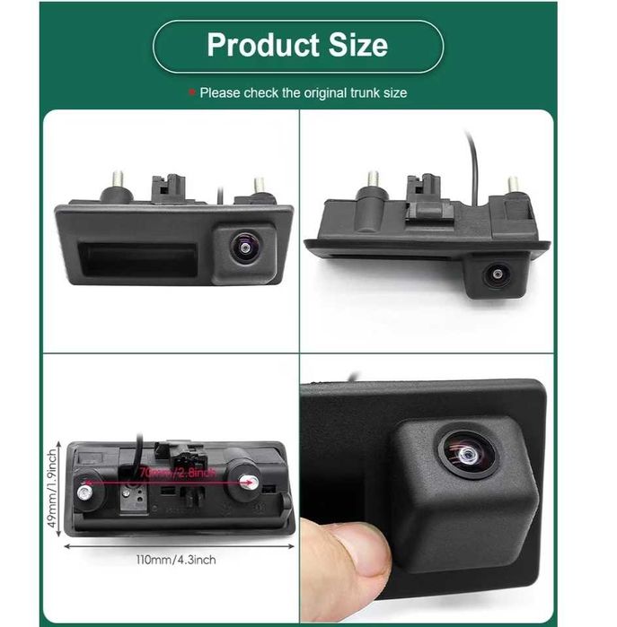 Camera marsarier VW Passat Jetta Skoda Audi dedicata maner portbagaj