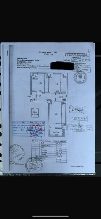 Ap 2 camere Buzaului sup totala 74,38 (boxa in Proprietate)