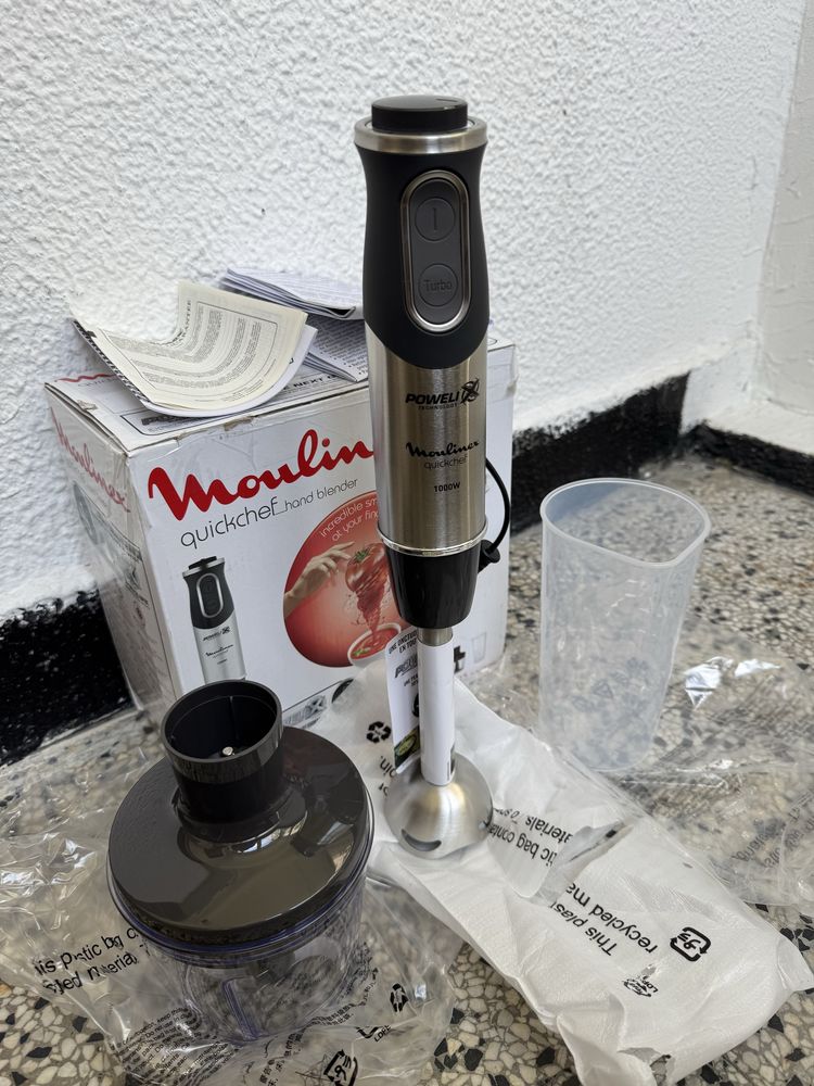 Пасатор Moulinex Quickchef DD655D10 Блендер, 1000W, 10 Скорости, Чопър