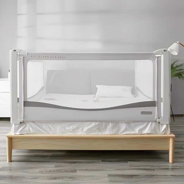 Protectie laterala pat XXL inaltime ajustabila 81-96 cm