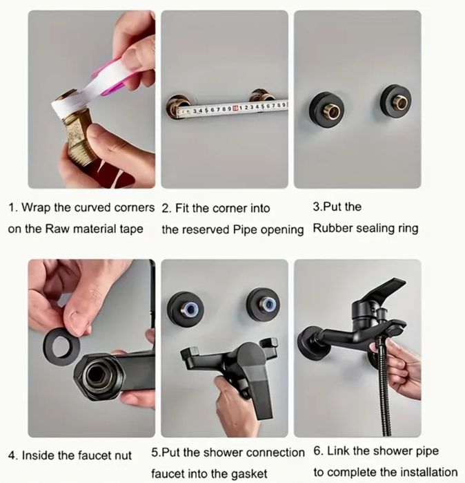 Baterie neagra de baie