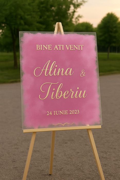 Panou intampinare nunta