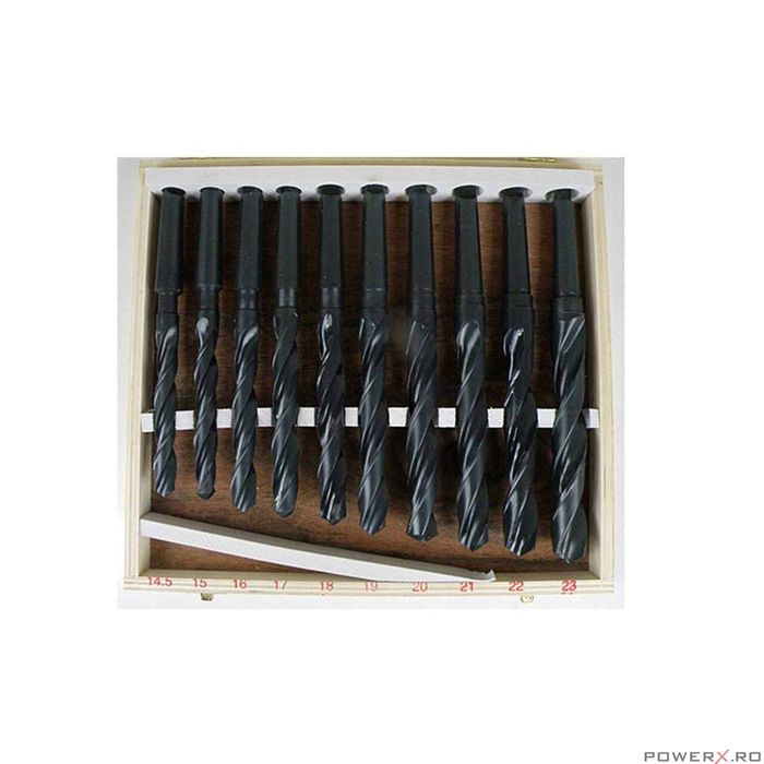 Set 10 burghie pentru metal MK2, 1435-23 mm, Silver