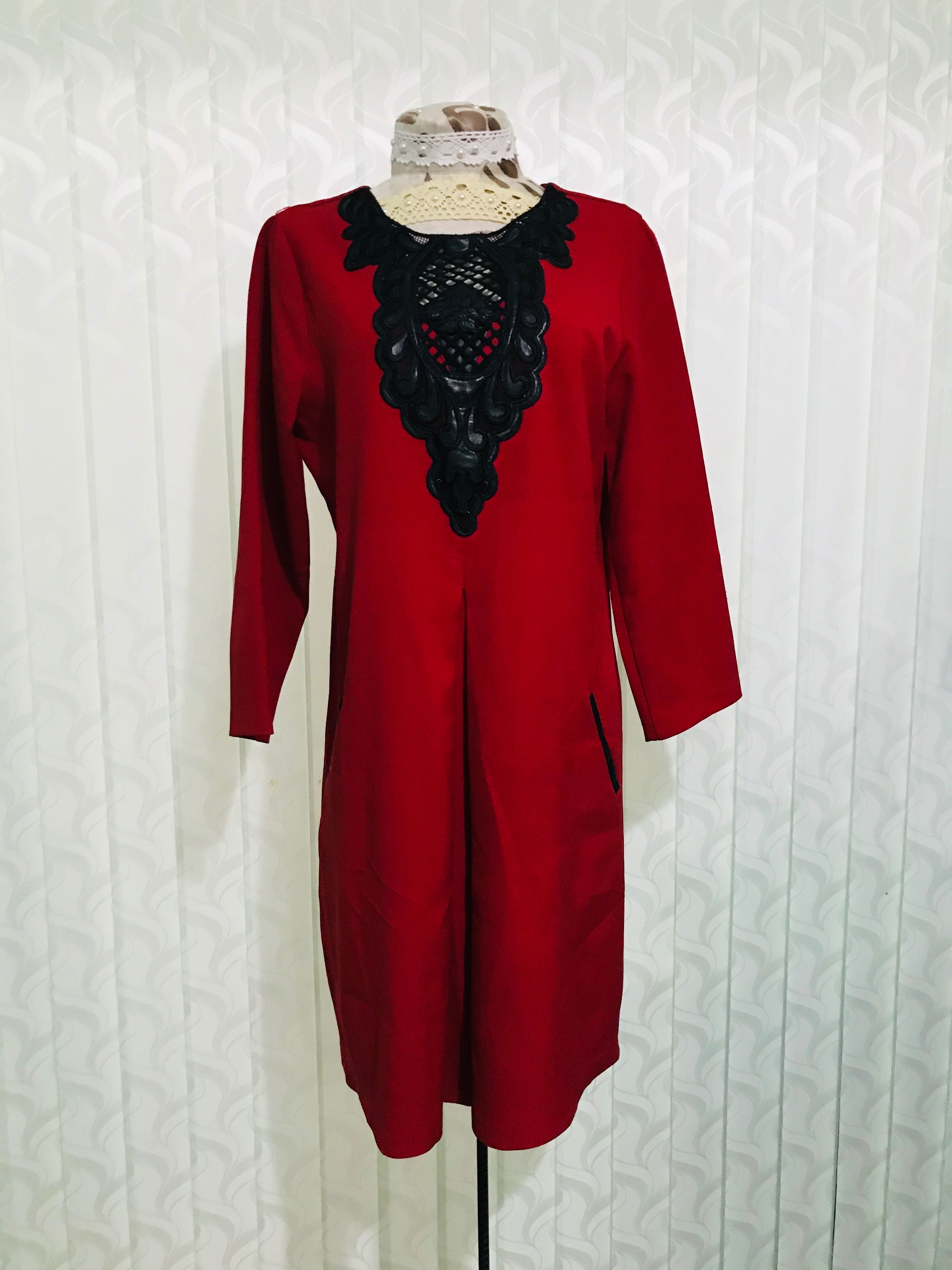 Платья красная размер 48, для беременном тоже подходить. Qizil ko’ylak