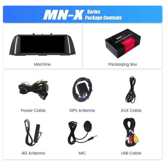Navigatie BMW Seria 5 F10 F11 F07 4/8 GB RAM Android Carplay SIM Camer