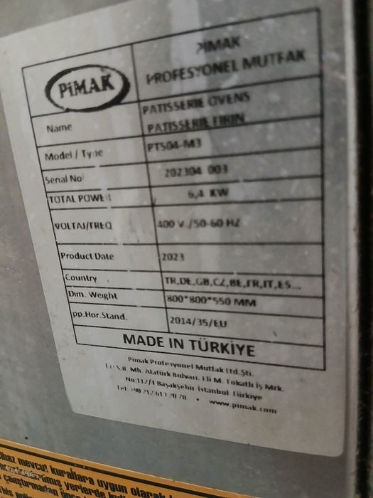 Kanveksionni pech  4 padnosli