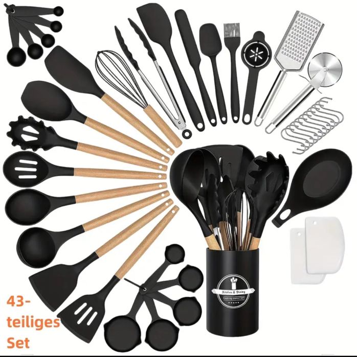 Комплект Кухненски Прибори 44 части/ Пълен Сет
