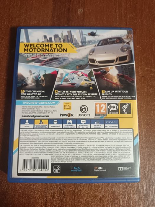 The crew 2 /диск на пс4, playstation 4