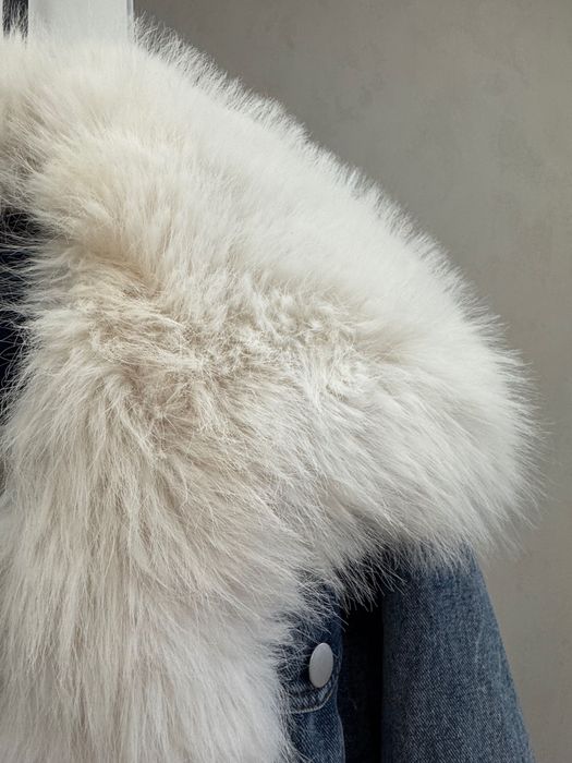 SALE Дънково яке с пух