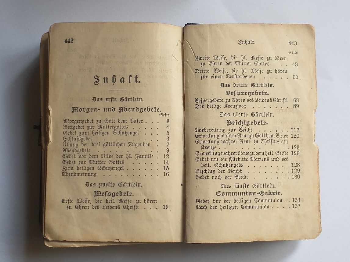 Carte veche, în limba germană."Grădina cea mare de Mir",1926