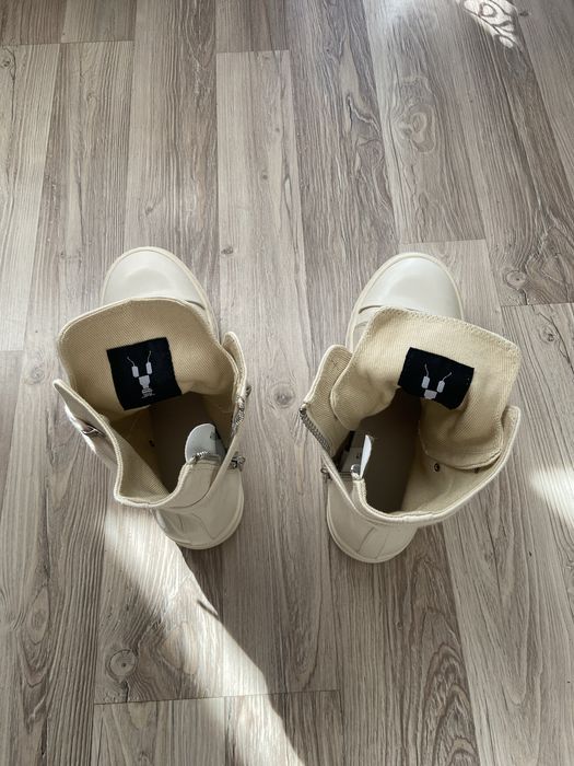 Бели дизайнерски обувки Rick Owens