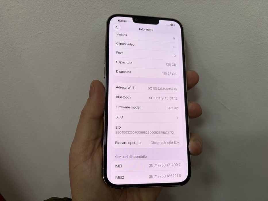 Iphone 13 Pro Max, 128 gb, White