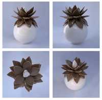 Floare decorativa din ceramica